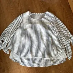 グローバルワーク　ストライプ 五分丈 トップス