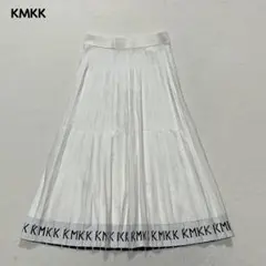 t2155 【クミキョク】　ニットアップ ニットプリーツスカート　白　カジュアル