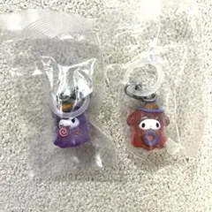 산리오 ハロウィン めじるしアクセサリー 쿠로미 마이멜로디 2点セット
