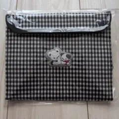 familiar 保冷ポーチ 黒白ギンガムチェック