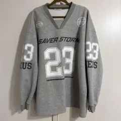 LEGIT グレー Vネック トレーナー 23