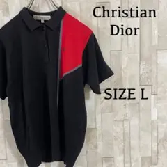 Christian Dior ポロシャツ ゴルフ 衿 ロゴ テープ 刺繍 赤 M - メルカリ