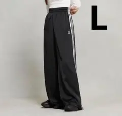アディカラー サテン ワイドレッグ トラックパンツ Lサイズ