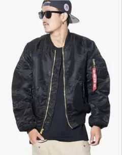 【レア】ALPHA INDUSTRIES MA-1ジャケット Mサイズ ブラック