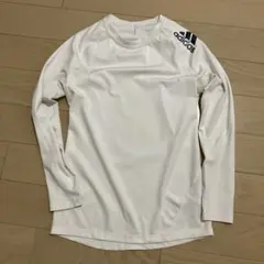 adidasアルファスキン 長袖 インナーシャツ ホワイト AEROREADY