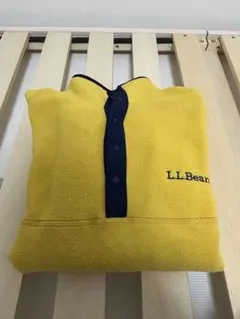 L.L.Bean イエローフリースハーフジップXS