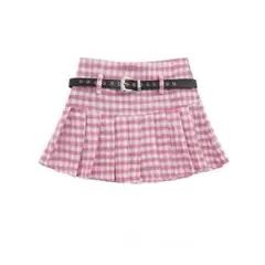 チェック柄ミニスカート 夏秋コーデ 可愛い デート 女子会普段着に最適