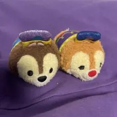 ツムツム　ぬいぐるみ　チップとデール　香港ディズニー