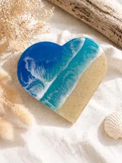 海デザイン レジンコースター 海アート