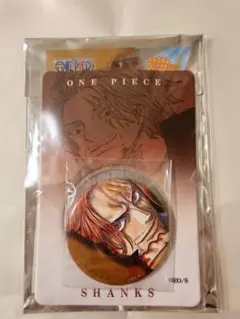 ワンピース ONEPIECE シャンクス 缶バッジ 特製ホルダー