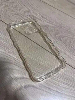iPhone13ミニクリア TPUケース 波型エッジ
