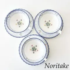 ノリタケ ボーンチャイナ オランジュリーカップ＆ソーサー 3客セット