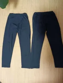 HEATTECH EXTRA WARM ブラックレギンス 120　2枚セット