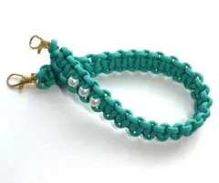 ターコイズ パラコード ストラップ