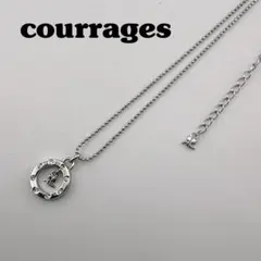 courreges クレージュ ロゴ ネックレス シルバーカラー