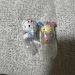 サンリオキャラクターズGRWMマスコットチャーム キティ＆ウサハナ