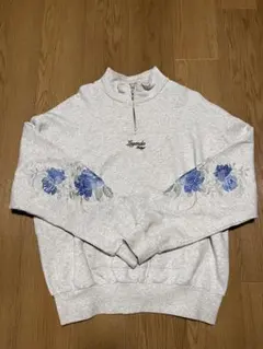 Legenda Tokyo 刺繍入りハーフジップトレーナー