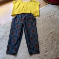 大島紬リメイクパンツ②