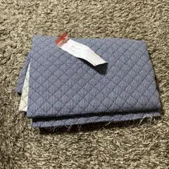 キルティング ブルー チェック 布