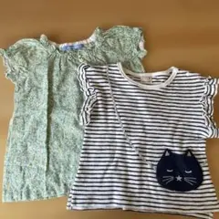 ファミリア　猫デザインボーダーTシャツ100cm 2026年最新】ファミリアボーダーTシャツの人気アイテム - メルカリ