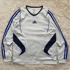 00s adidas ロングTシャツ ピチT y2k サイバー テック系 ライン
