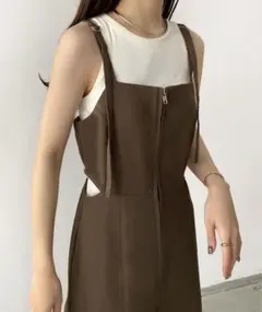 callautia ウエストスリットサロペットパンツのサムネイル