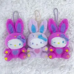 ハローキティ カラフルバニー ぬいぐるみ