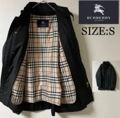 BURBERRY ブラック トレンチコート S ロングコート　冬春に◎