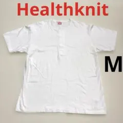 Healthknit ヘルスニット　ヘンリーネック　半袖　Tシャツ トップスのサムネイル