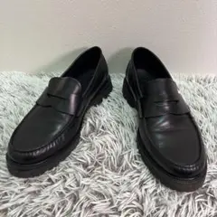 【美品】Cole Haan 10M 27.5㎝〜28㎝　黒　レザー ローファー