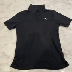 Puma ブラック ポロシャツ ショートスリーブ