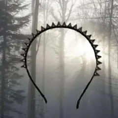 スタッズ トゲトゲ カチューシャ グランジ y2k ダークコア パンク