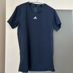 adidas AEROREADY ネイビー半袖 Tシャツ レディースL