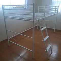 家具350 ロフトベッド ハイタイプ ホワイト 102021 - メルカリ