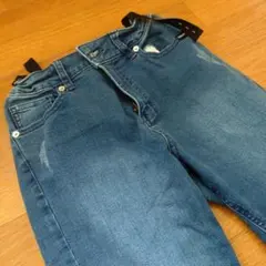 ダメージ加工 スリムフィット ジーンズ S　150