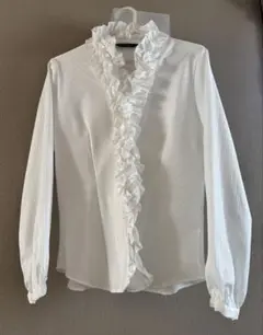 CLOVERPIGEON フリル取り外し可能 きれいめ長袖フリルブラウス 美品