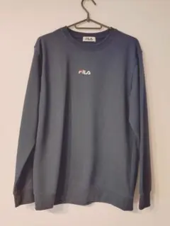 【FILA】フィラ スウェット トレーナー ネイビー ロゴ刺繍 Lサイズのサムネイル