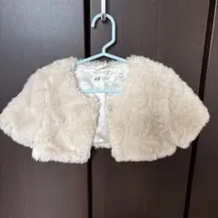 H&M クリーム色ファージャケット 110