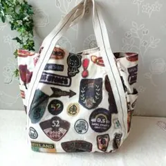 drug stores トートバッグ マザーズバッグ総柄 ぶたさん A4対応