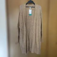H&M ベージュ ロングカーディガン XS/S/M/L/XL