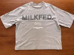 MILKFED. 半袖Tシャツ ポケット付き バックプリント