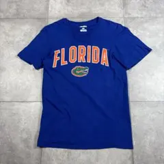 古着　ファナティクス　フロリダ ロゴ Tシャツ 青