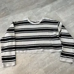ZARA ボーダーサマーニット　ストライプ柄