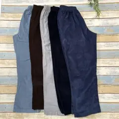 【お買い得‼】コーデュロイ ワイドイージーパンツ 5本セット