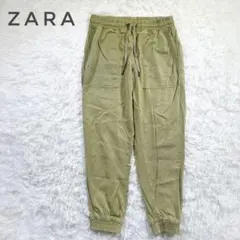 ZARA ザラ ジョガーパンツ ウエストゴム カーキ Мサイズ