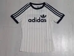 adidas　新品未使用品　ホワイト　ストライプ　リンガー　平成ギャル　Y2Kのサムネイル