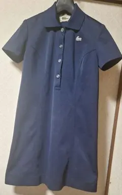 ★ヴィンテージLACOSTE♪ネイビーポロワンピース★42