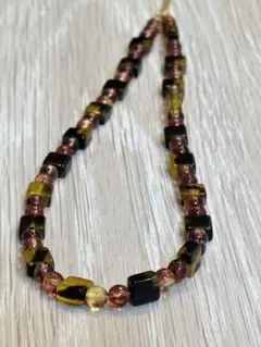 【アンティーク】鼈甲風 デザインネックレス