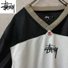 激レア】STUSSY ステューシー ゲームシャツ Tシャツ 完売モデル 刺繍 