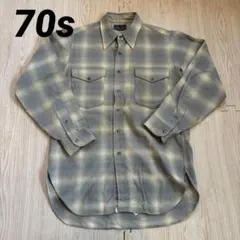 70s PENDLETON ペンドルトン オンブレ チェック ボードシャツ